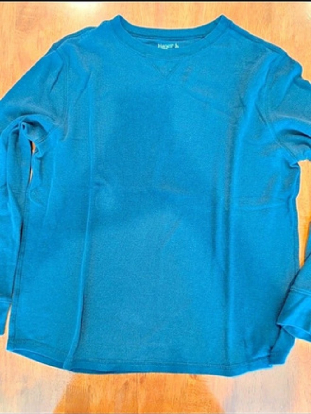 Hanes Long Sleeve Shirt in NAVY Blue Size Large